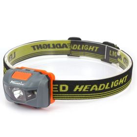 AloneFire HP30 3W Red White LED Lightweight Light; AAA Battery Headlamp; Portable Headlight For Outdoor Fishing Camping & Climbing - Gray - White