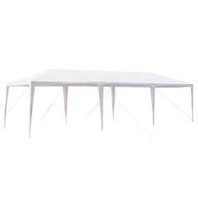 Wedding Camping Parking Waterproof Canopy Tent With Spiral Tube - White - 3 x 9 M