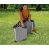 Camping Folding with Easy Setup Cot, Gray Color, Adult, Open Size 75.6 in x 25 in x 8.46in - Gray