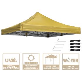 9.6x9.6ft EZ Canopy Gazebo Top Replacement Mineral Yellow - As Picture