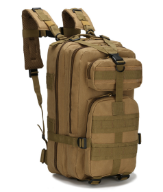 Military 3P Tactical 25L Backpack | Army Assault Pack | Molle Bag Rucksack | Range Bag - Khaki