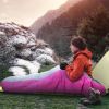 Mummy Sleeping Bag Camping Sleeping Bags for Adults Outdoor Soft Thick Water-Resistant Moisture-proof - Pink