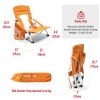 Low Folding Camping Chair, Portable Beach Chairs, Mesh Back Lounger For Outdoor Lawn Beach Camp Picnic - orange