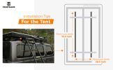 Trustmade Triangle Aluminium Black Hard Shell Grey Rooftop Tent with Roof Rack Scout Plus Series  - BlackGrey