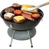 16-in Portable Charcoal Grill - Black