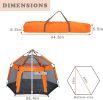 Kids Play Tent Pop Up Portable Hexagon Playhouse for Backyard Patio Indoor Outdoor Breathable Tent House Children Boys Girls Playing Have Fun - KM3507