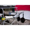 Camp Kitchen Cooking Stand with Three Table Tops - White