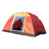 Bosonshop Outdoor 8 Person Camping Tent Easy Set Up Party Large Tent for Traveling Hiking With Portable Bag;  Blue - Red