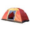 Bosonshop Outdoor 8 Person Camping Tent Easy Set Up Party Large Tent for Traveling Hiking With Portable Bag;  Blue - Red