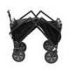 Compact Outdoor Folding Utility Wagon - Black