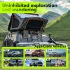 Trustmade Fold-out Style Aluminum Alloy Shell Rooftop Tent Pioneer Series - Grey