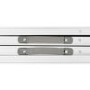Foldable Camping Table Height Adjustable Aluminum 94.5"x23.6" - White