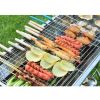 Foldable Stainless Steel Charcoal Barbecue Grill - 32" X 8" X 34"