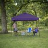 10' x 10' Purple Instant Outdoor Canopy with Heavy Duty Construction - Purple