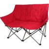 Camping Love Seat Chair; Red; Adult use - Red