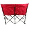 Camping Love Seat Chair; Red; Adult use - Red