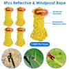 Tent Stakes Camping Hammer Tent Pegs Set Camping Accessories Kit with 9.84FT Reflective Ropes for Camping Hiking Canopy - Tent Accessory Kit