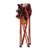 Oversized Camp Chair with Cooler, Ombre Mountains Design, Red and Orange - Ombre Mountain Design
