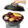16-in Portable Charcoal Grill - Black