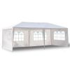 Wedding Camping Parking Waterproof Canopy Tent With Spiral Tube - White - 3 x 6 M