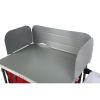 Deluxe Camping Kitchen with Storage, Silver and Red, 31 Height" x 13 width" x 8.25 length" - 31 Height" x 13 width" x 8.25 length