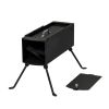 9.44"D x 17"W x 21.3"H Camping rocket stove - as picture
