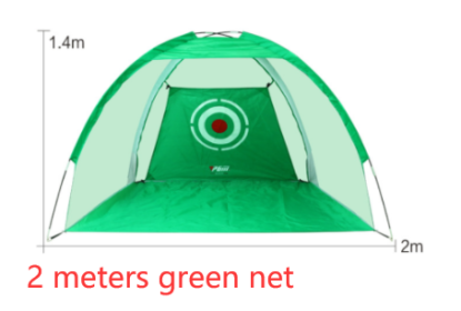 Golf Practice Net Tent Golf Hitting Cage Garden Grassland Practice Tent Golf Training Equipment Mesh Outdoor (Option: 2 meters green net)
